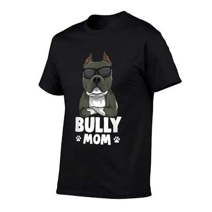 American Bully Dog Mom Women Comfortable T-Shirt