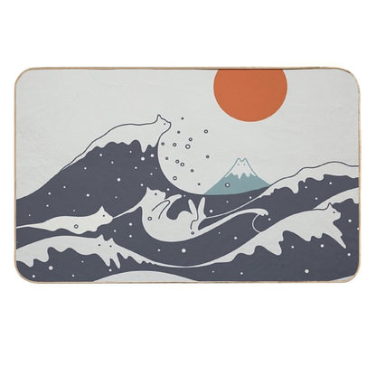 Cat Landscape 55A  High-Traffic Bath Mat