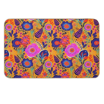 Botanically Bold - 70's Retro  Easy To Clean Bath Mat
