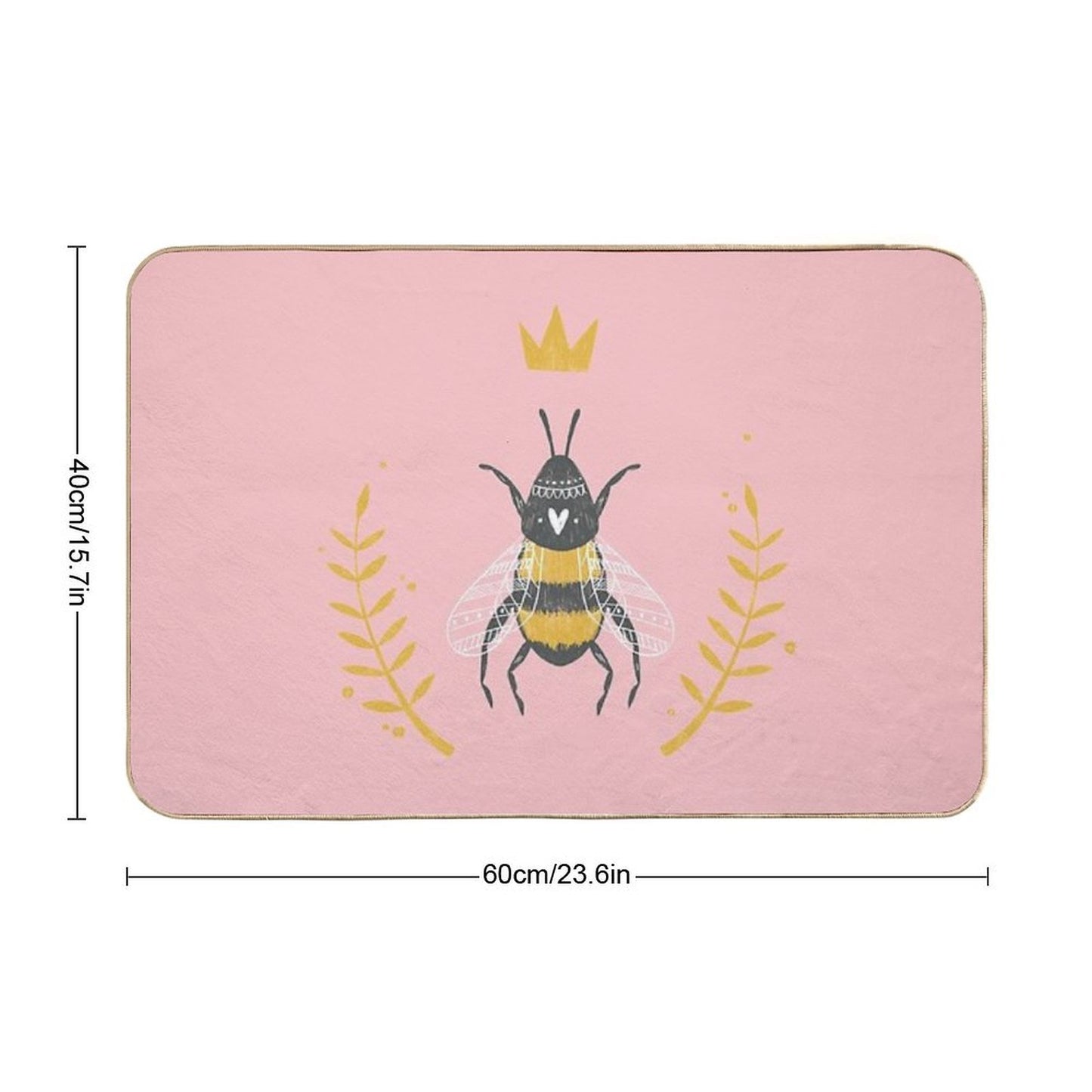 Queen Bee  Dirt-Trapping Bath Mat