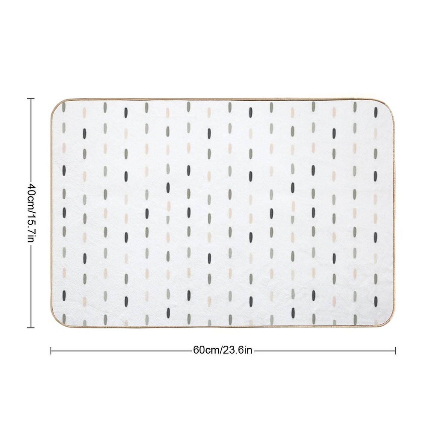 Boho Pastel Color Minimalism Scandinavian Simple Pattern, Uses Geometric Shapes  Dirt-Trapping Bath Mat