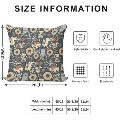 Animal Kingdom Soft Shrink-Resistant Throw Pillow