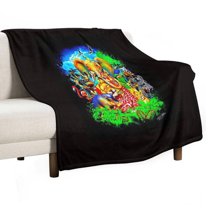 Halloween Spooky Scary Travel-friendly Throw Blanket
