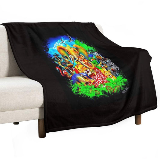 Halloween Spooky Scary Travel-friendly Throw Blanket