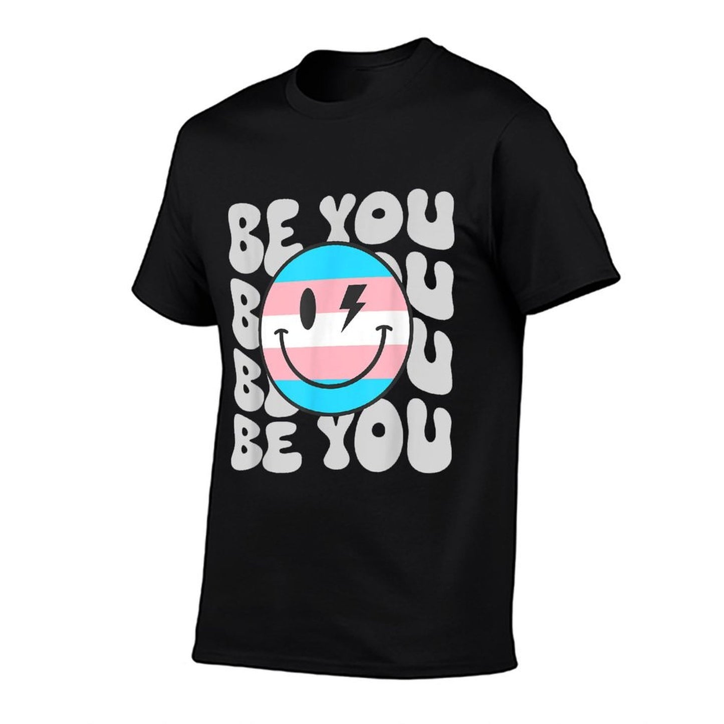 Be You Groovy Smile Face Hippie LGBTQ Transgender Trans  Classic T-Shirt