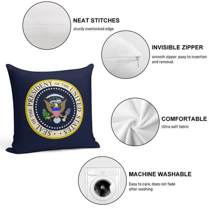 Seal of The President of The United States Soft Decorative Cover Throw Pillow
