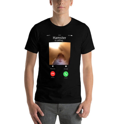Dank Meme Hamster Staring Front Camera Hamster Calling  Moisture-wicking T-Shirt