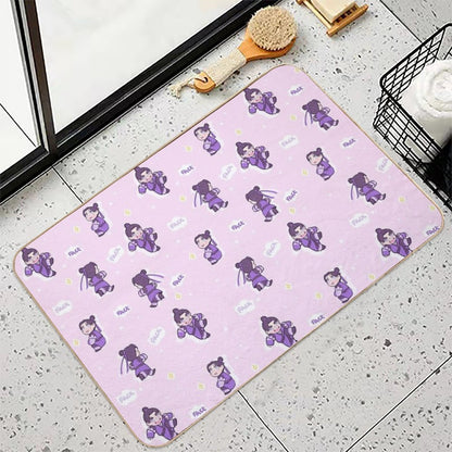 Angry Little Grape  Dirt-Trapping Bath Mat