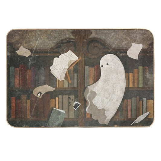 There's A Poltergeist in The Library Again...  Dirt-Trapping Bath Mat
