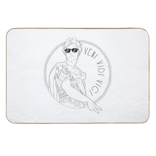 Veni Vidi Vici  Rapid-Drying Bath Mat