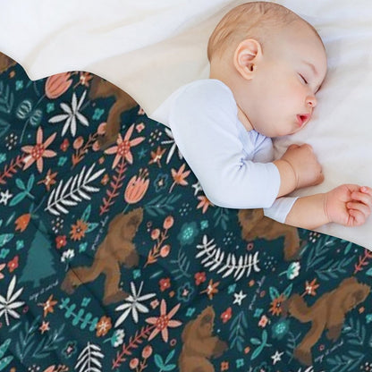 Bigfoot Keep It Weird Wrinkle-free Throw Blanket