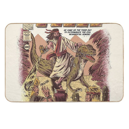 JURASSIC JESUS  Multi-Purpose Bath Mat