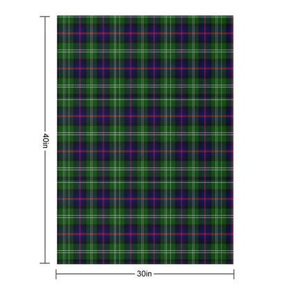 Clan Sutherland Tartan Easy Care Throw Blanket