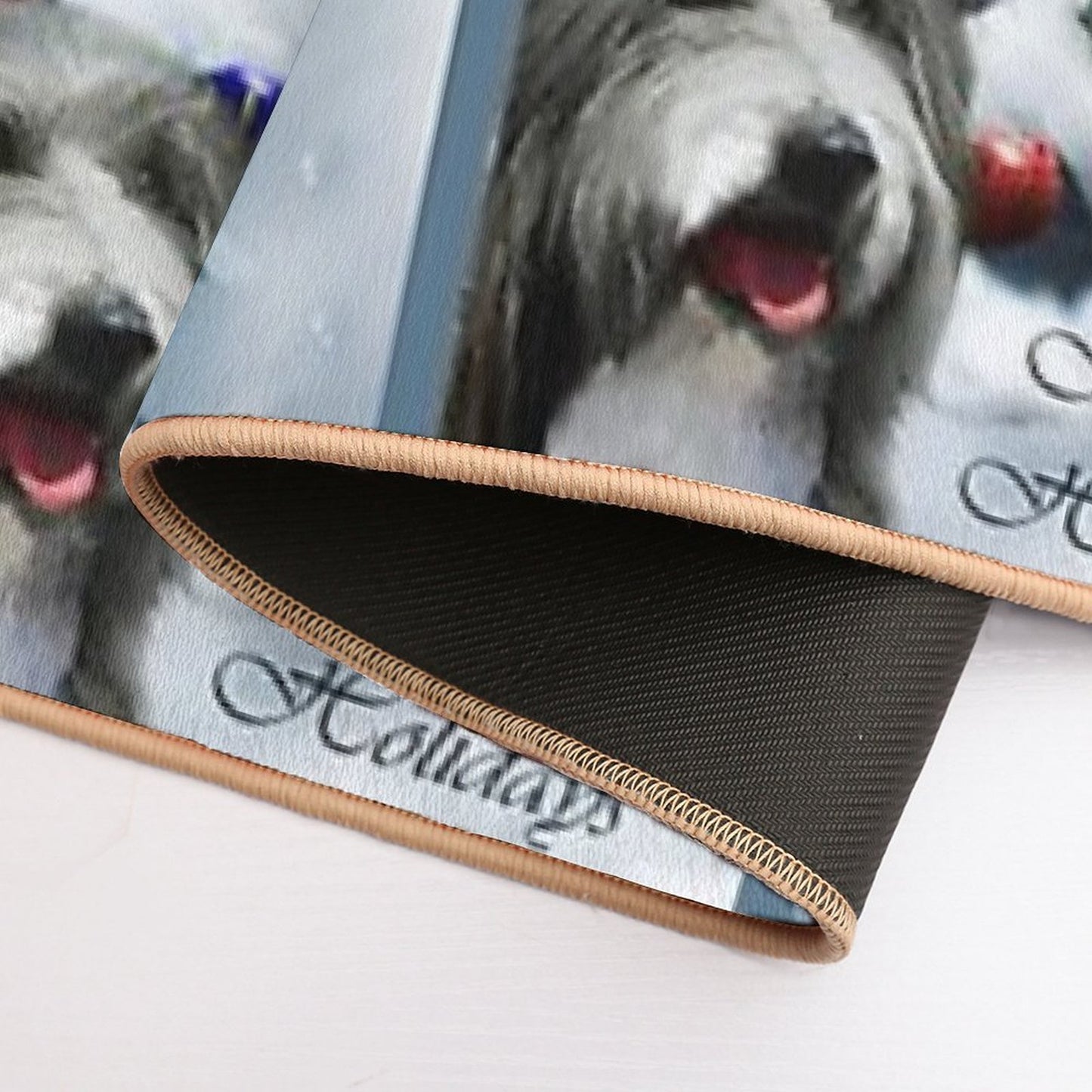 Bearded Collie Christmas Gifts  Anti-Trip Bath Mat