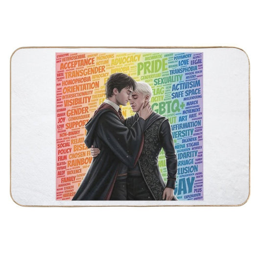 Magical Mischief & Mutual Pining A Rainbow Romance  Non-Slip Bath Mat