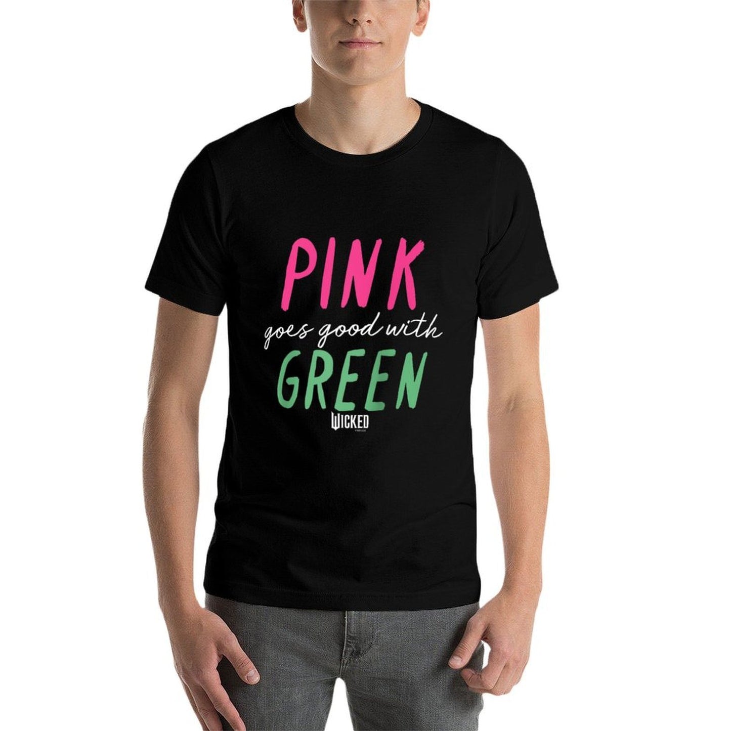 Wicked Pink Goes Good With Green Raglan Baseball  Quick-drying T-Shirt