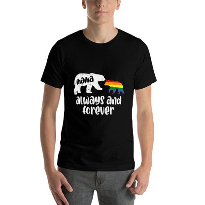 Mama Bear Always Cute Gay Pride Ally LGBTQ Month Mom Women  Relaxed-fit T-Shirt