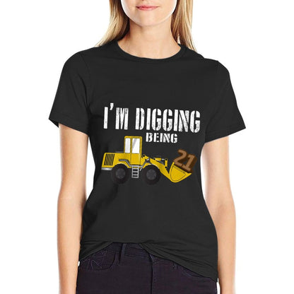 21st Birthday - Construction, 21 Year Old Bday Raglan Baseball  Quick-drying T-Shirt