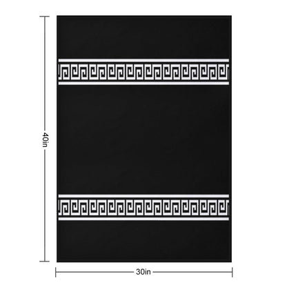 Greek Geometric Pattern Shrink-resistant Throw Blanket