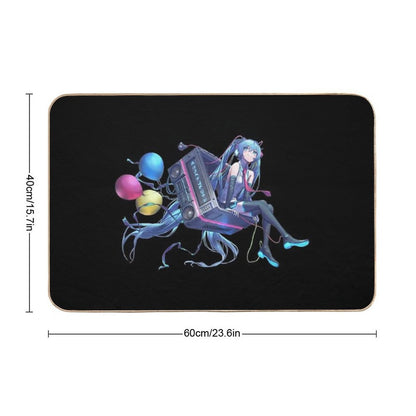 Hatsune Miku  Fade-Resistant Bath Mat
