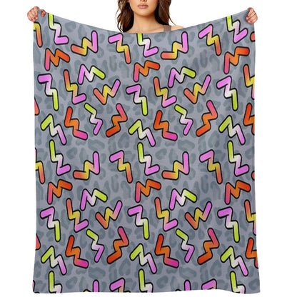 Daniel Ricciardo - Become Unstuck 90's Pattern Eco-conscious Throw Blanket