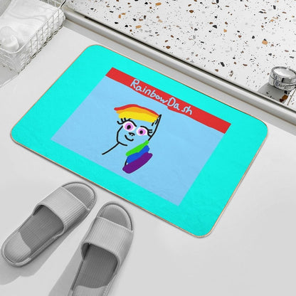 Rainbow Dash The Pegasis  Odorless Bath Mat