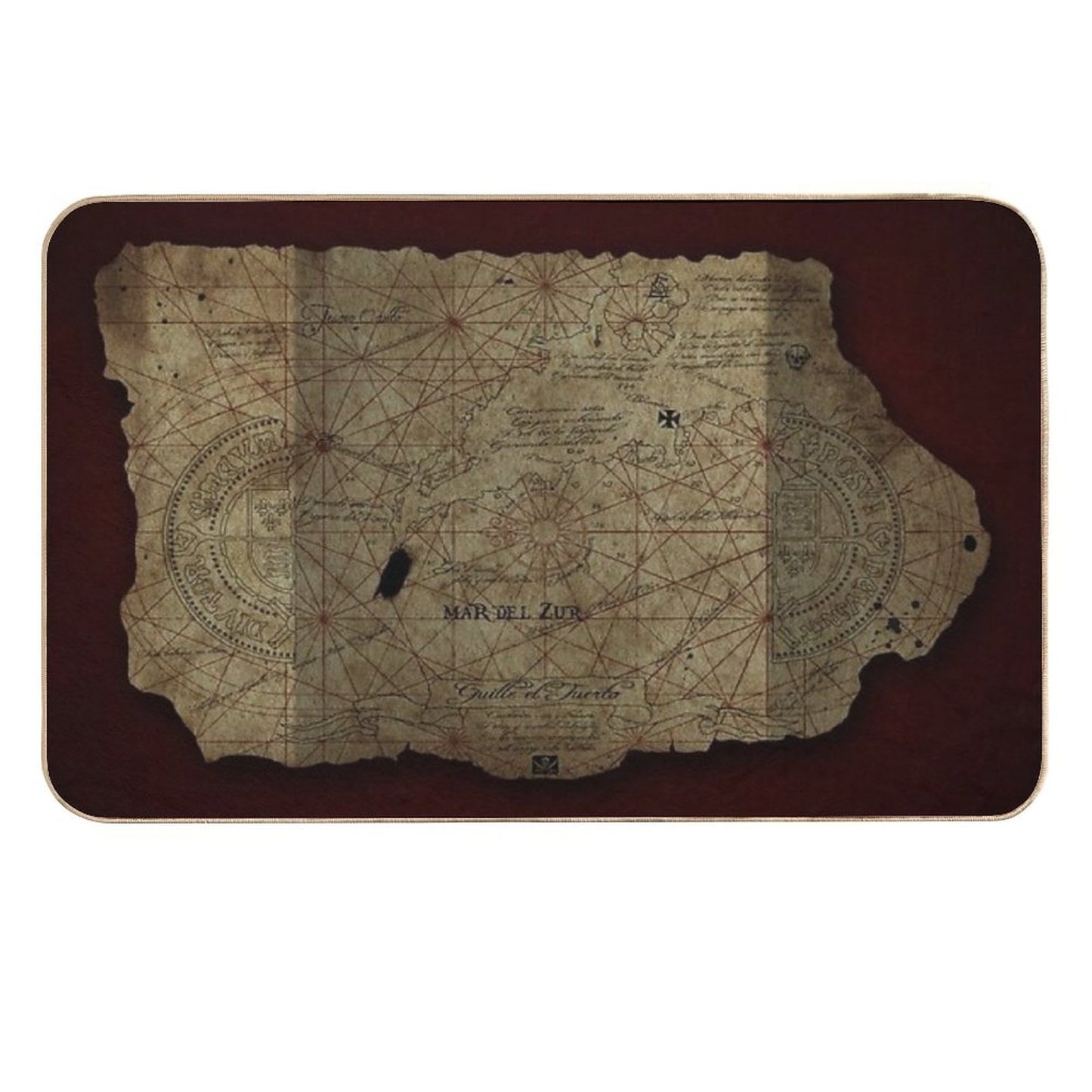 Goonies Treasure Map  Dirt-Trapping Bath Mat