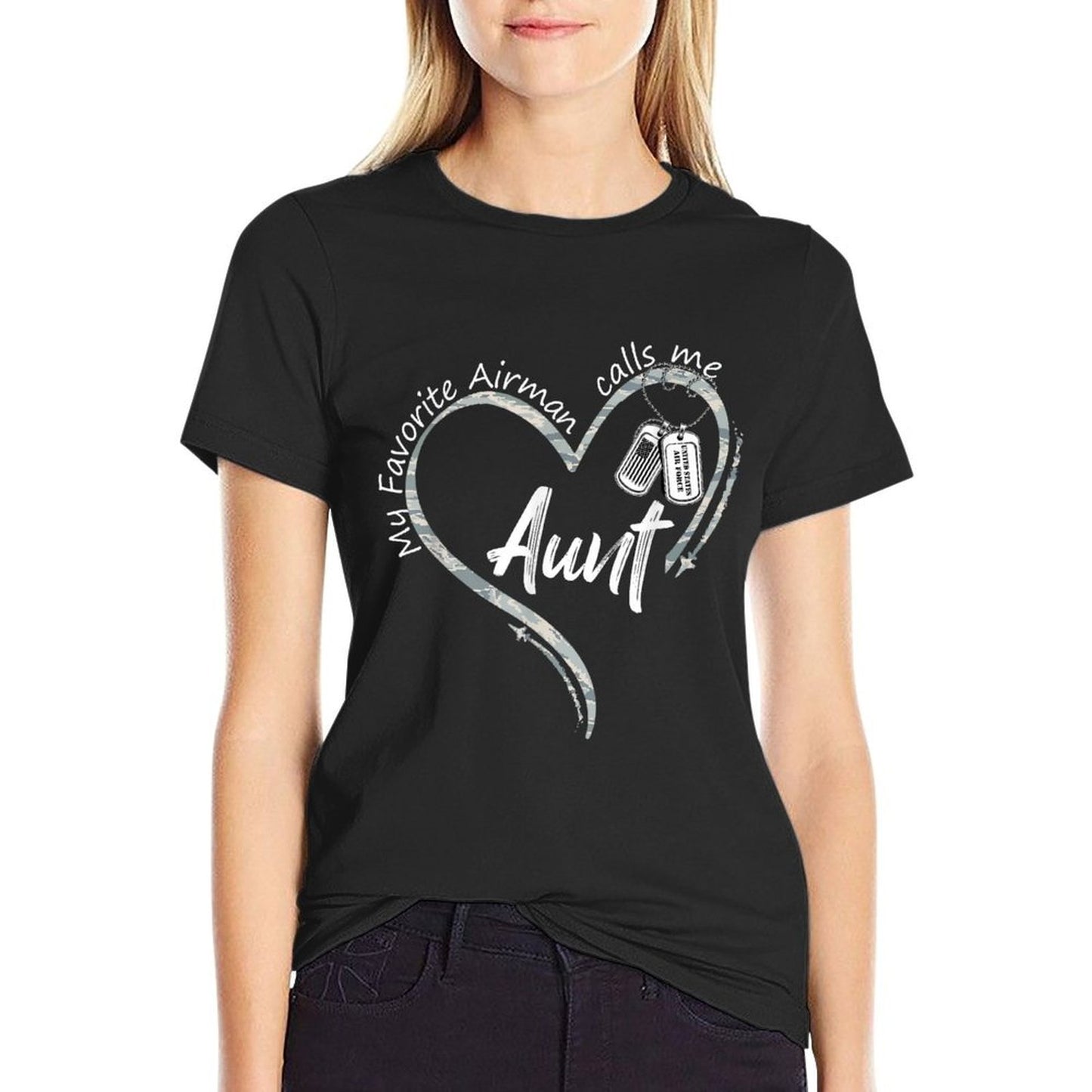 My Favorite Airman Calls Me Aunt Air Force Graduation Aunt  Breathable T-Shirt