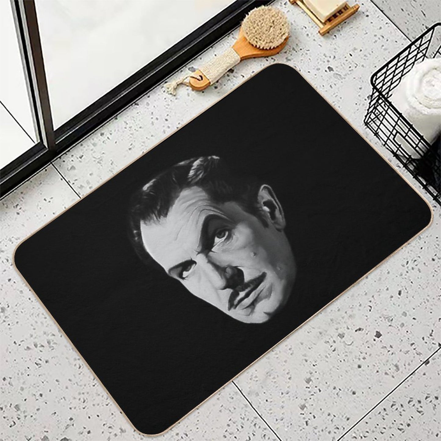 Day Gift Light Blue Mouth Of Madness Long Sleeve Cool Gift  Repositionable Bath Mat