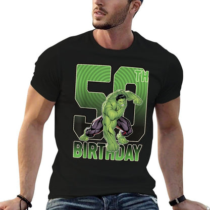 Marvel Hulk Smash 50th Birthday Graphic  Eco-friendly Material T-Shirt
