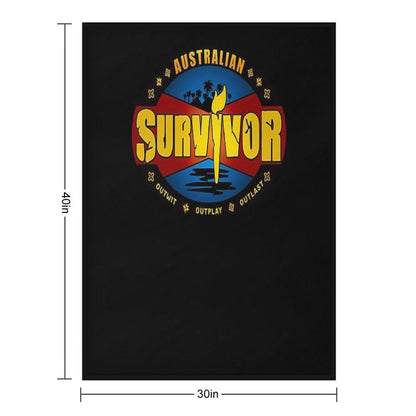 Australian Survivor Outwit Outplay Outlast Shrink-resistant Throw Blanket