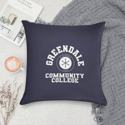 Greendale Community Collage Soft Ultra-Soft Texture Throw Pillow
