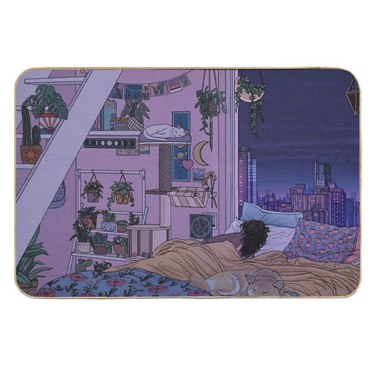 Sweet Dreams- Night  Absorbent Bath Mat
