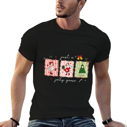 Silly Goose Funny Christmas  High-quality Stitching T-Shirt