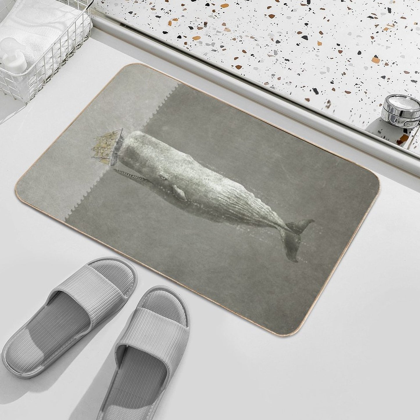 Revenge of The Whale Durable Bath Mat
