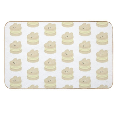 Vanilla Bunny Fatcaron  Fade-Resistant Bath Mat