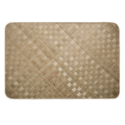 Lauhala Mat (Print ONLY - Not Weaving Material)  Anti-Trip Bath Mat