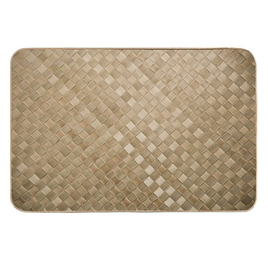 Lauhala Mat (Print ONLY - Not Weaving Material)  Anti-Trip Bath Mat