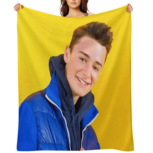 Noah Schnapp Blue Jacket Machine-washable Throw Blanket