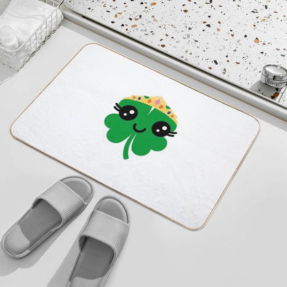 Cutesy Clover  Fade-Resistant Bath Mat