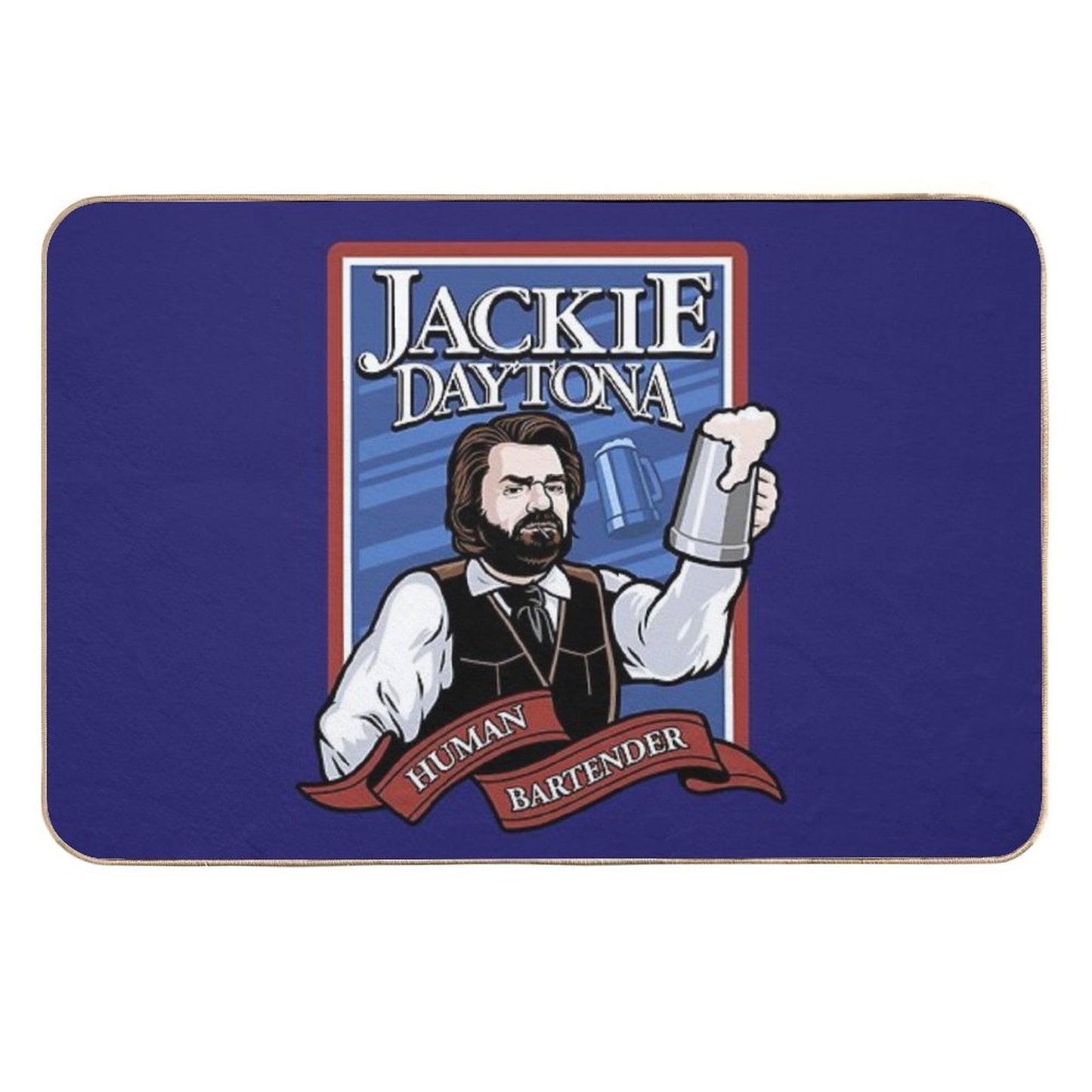 Jackie Daytona- Regular Human Bartender  Odorless Bath Mat