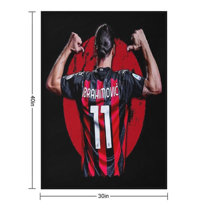 Zlatan Ibrahimovic Ac Milan Premium Throw Blanket