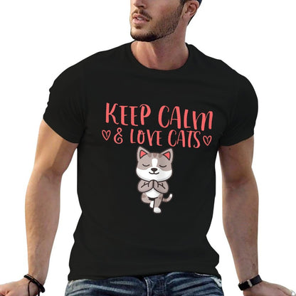 Keep Calm & Love Cats  Affordable Price T-Shirt