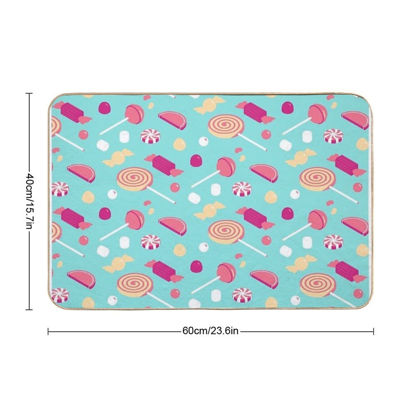 Berry Candy  Dirt-Trapping Bath Mat