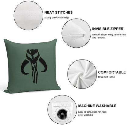 Mandalore Soft Skin-Friendly Throw Pillow