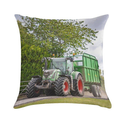Fendt Carting Silage Soft Easy Maintenance Throw Pillow