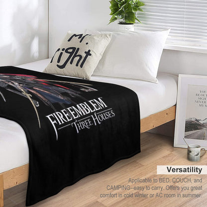 Fire Emblem™ Three Houses - House Leaders And Byleth (Male + Female) Quick-dry Throw Blanket