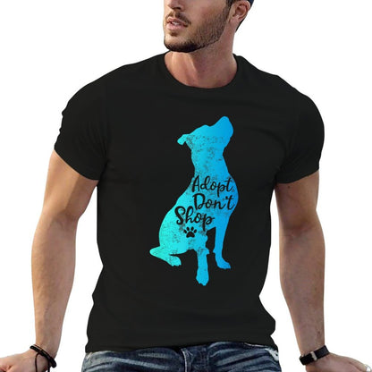 Pitbull Adopt Dont Shop Pitbulls Dog Mama Cute Pittie Mom  Ribbed Collar T-Shirt