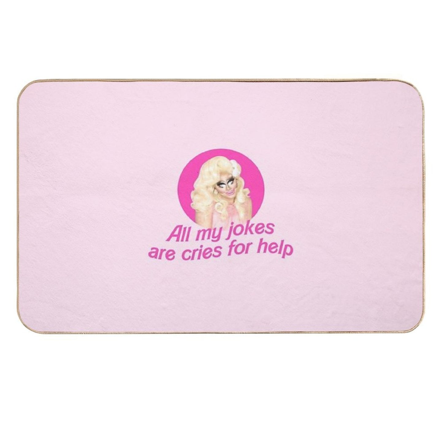 Trixie Jokes - Rupaul's Drag Race  Non-Slip Bath Mat