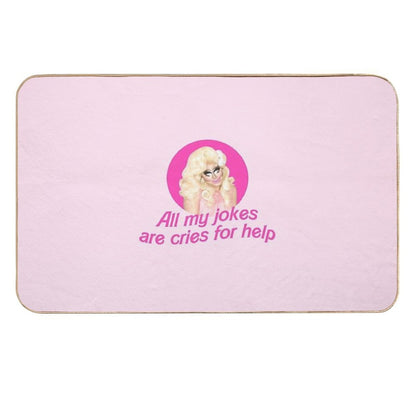 Trixie Jokes - Rupaul's Drag Race  Non-Slip Bath Mat